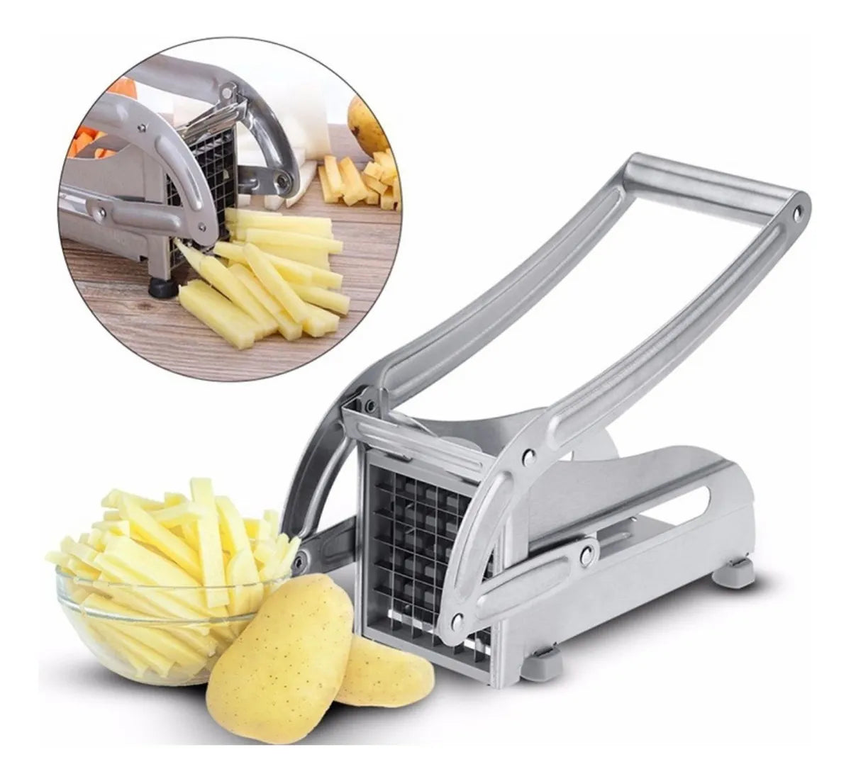 Cortador de papas fritas acero inoxidabl